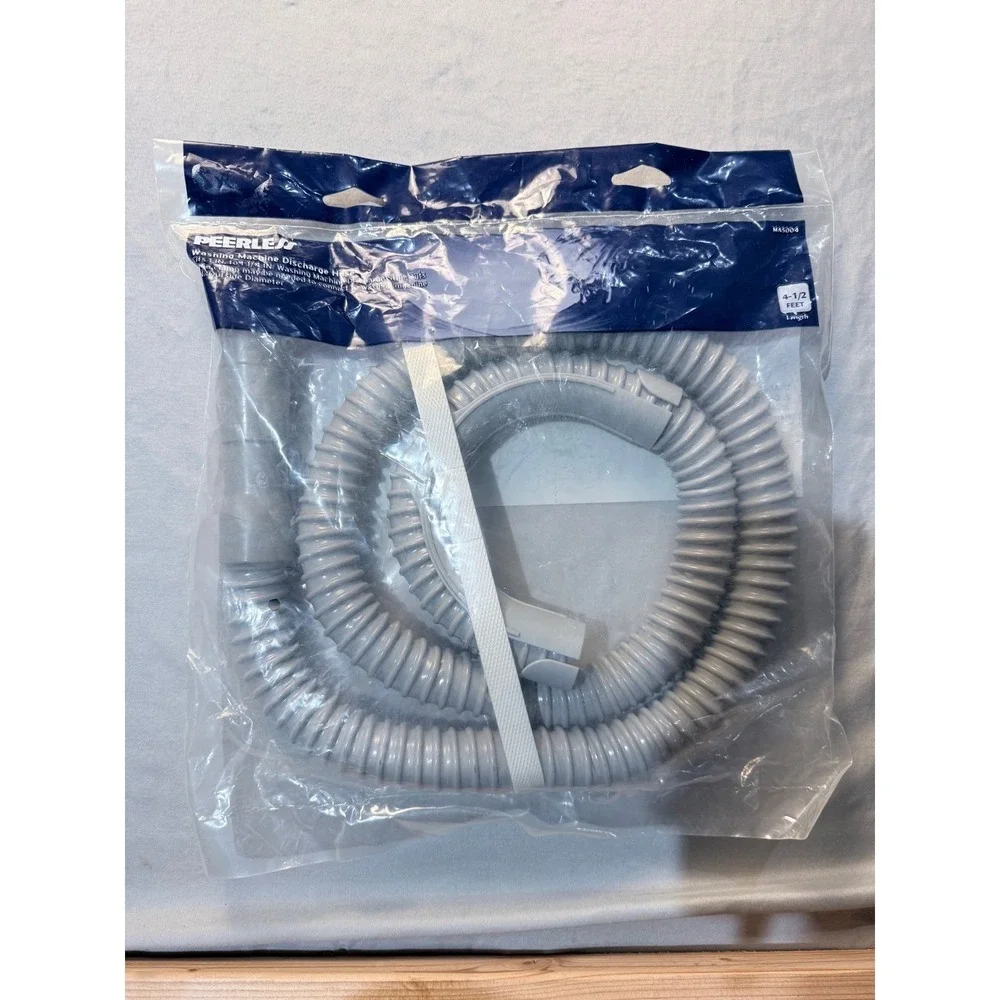 Peerless Washing Machine Discharge Hose 4.5 Feet Grey MAS004 Fits 1in to 1-1/4in